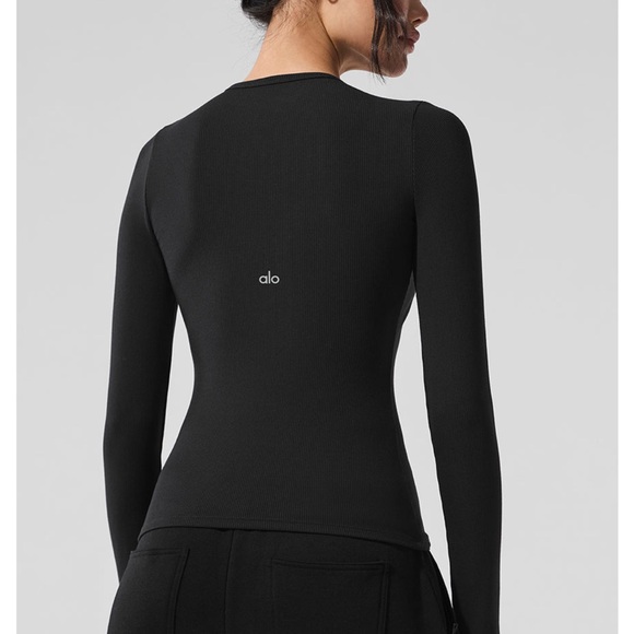 ALO Ribbed Modal Long Sleeve - Picture 2 of 4